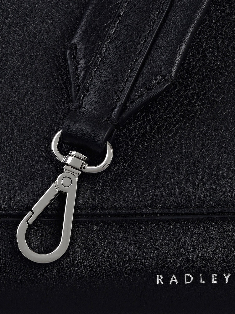 Radley Medium Hope Gardens Ziptop Shoulder Black Bag - Image 6 of 6 Radley Medium Hope Gardens Ziptop Shoulder Black Bag - Image 6 of 6