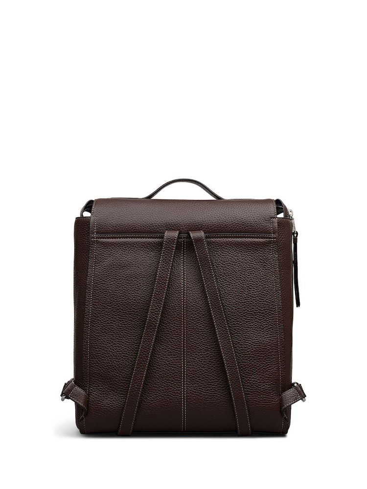 Radley Medium Oak Street Zip Top Brown Backpack - Imagen 2 de 5
