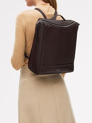 Radley Medium Oak Street Zip Top Brown Backpack - Imagen 5 de 5