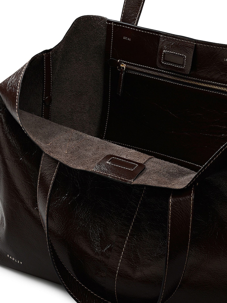 Radley Large Broadway Market Open Top Brown Tote - Image 2 of 4 Radley Large Broadway Market Open Top Brown Tote - Image 2 of 4