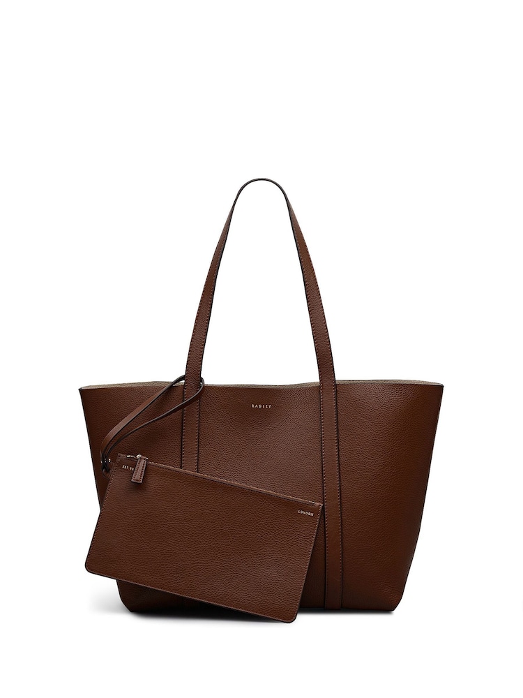 Radley Hanbury Row Large Open Top Brown Tote - Image 1 of 9