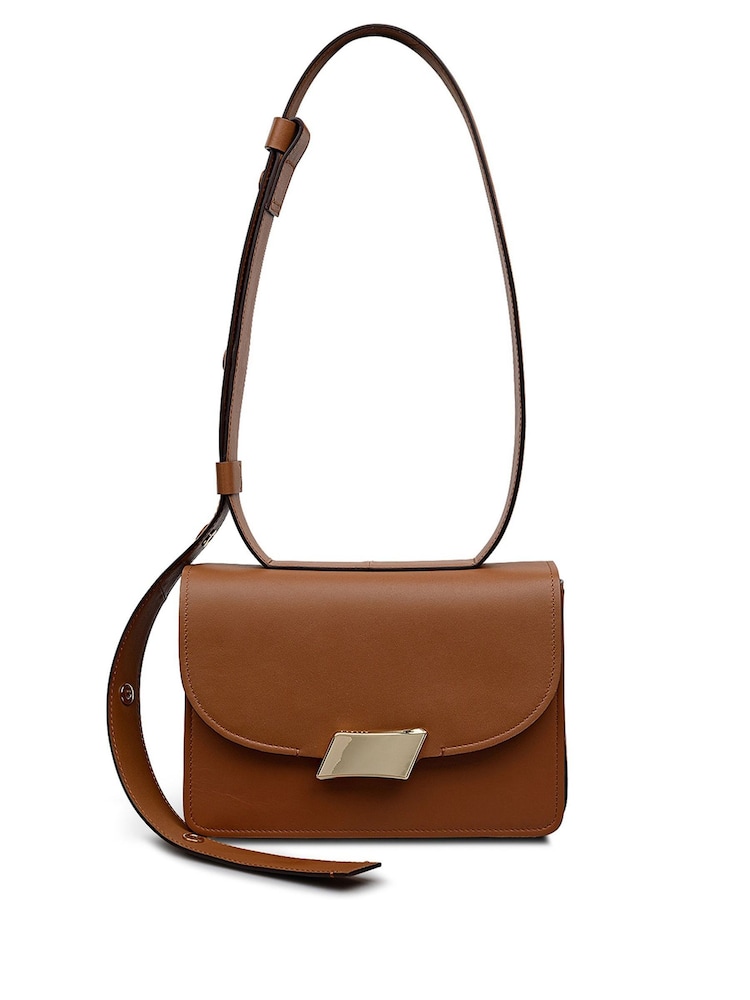 Radley Small The Belsize Flapover Shoulder Black Bag - Image 1 of 7