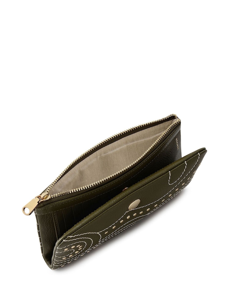Radley Large Green Mallow Street Stud Bifold Matinee Purse - Image 4 of 4 Radley Large Green Mallow Street Stud Bifold Matinee Purse - Image 4 of 4