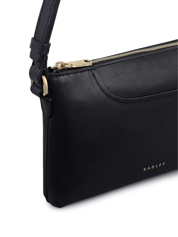 Radley Pockets Mini Zip Top Shoulder Black Bag - Image 4 of 4
