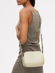 Radley Medium Dukes Place Faux Croc Ziptop Cross-Body White Bag - Image 1 of 5