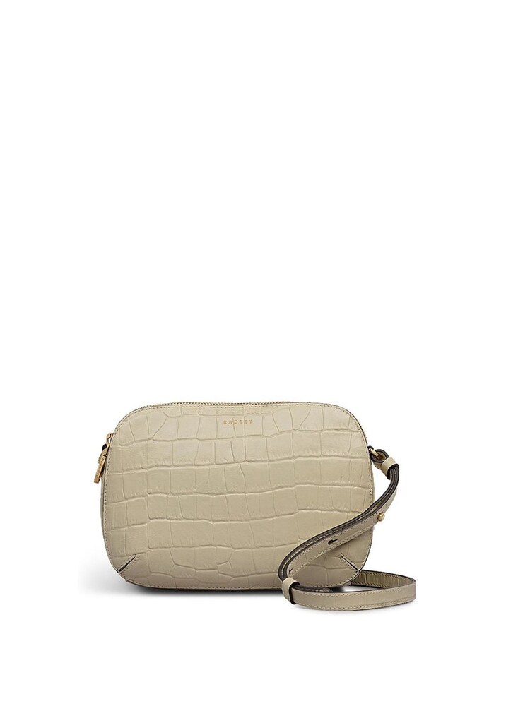 Radley Medium Dukes Place Faux Croc Ziptop Cross-Body White Bag - Image 5 of 5