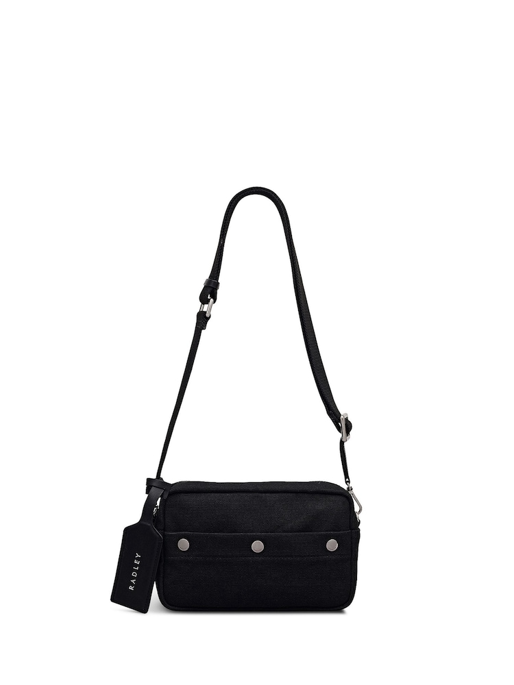 Radley Small Hadleigh Place Zip-Top Cross-Body Black Bag - Image 1 of 6