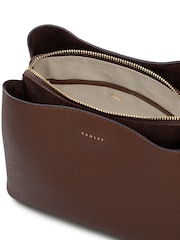 Radley Medium Dukes Place Texure Compartment Cross-Body Brown Bag - Image 3 of 5