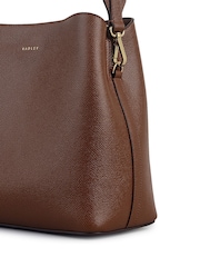 Radley Medium Dukes Place Texure Compartment Cross-Body Brown Bag - Image 4 of 5
