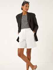 Roman Black Single Breated Smart Blazer - Image 1 of 5