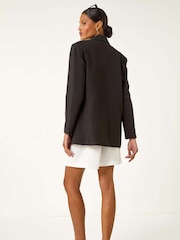 Roman Black Single Breated Smart Blazer - Image 3 of 5