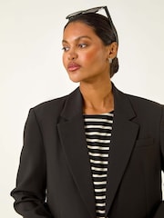 Roman Black Single Breated Smart Blazer - Image 4 of 5