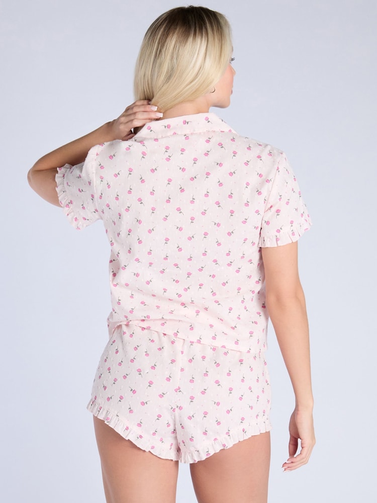 Boux Avenue Rosebud Frill Short Set Pyjama Set - Image 2 of 5 Boux Avenue Rosebud Frill Short Set Pyjama Set - Image 2 of 5