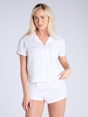 Boux Avenue Cotton Stripe Short Set Pyjama Set - Imagem 3 de 5