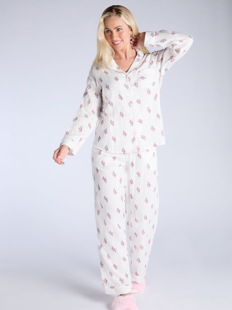 Boux Avenue Wild Flower Long Pyjama Set - Image 1 of 5 Boux Avenue Wild Flower Long Pyjama Set - Image 1 of 5