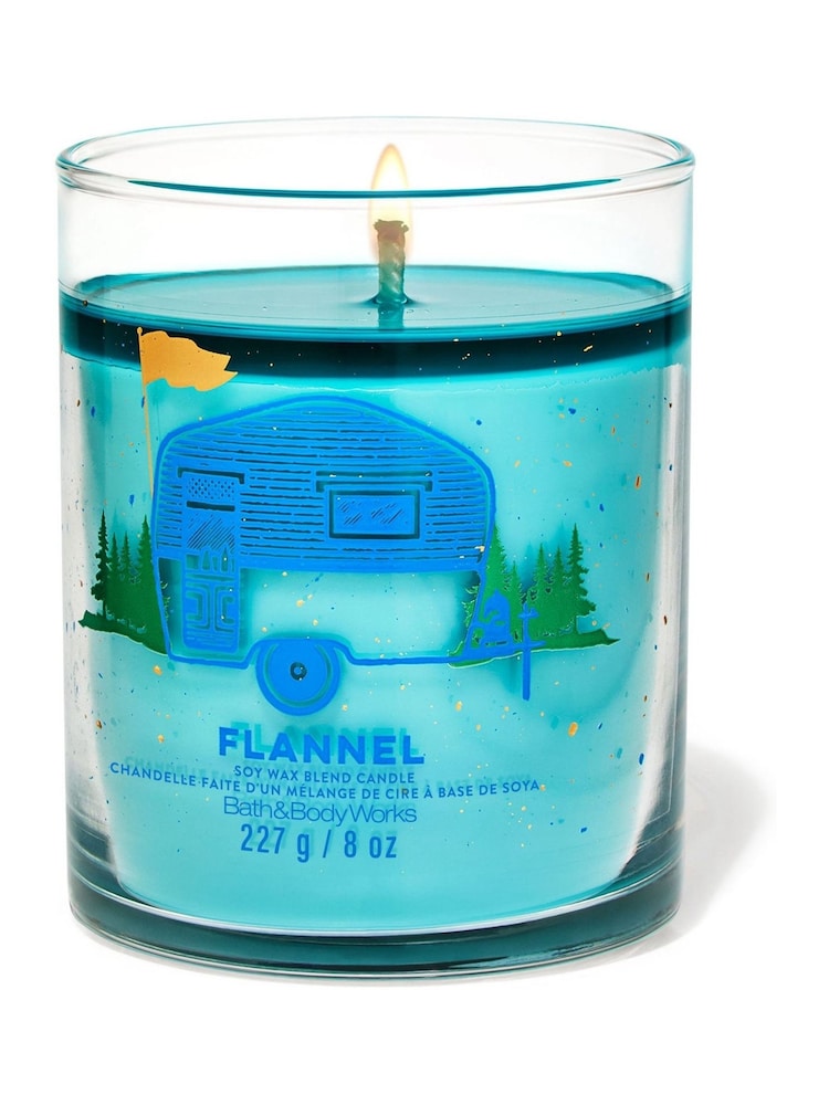 Bath & Body Works Flannel Signature Single Wick Candle 227g - Image 1 of 1 Bath & Body Works Flannel Signature Single Wick Candle 227g - Image 1 of 1