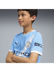 Puma Blue Manchester City 25/26 Home Boys Jersey T-Shirt - Image 2 of 6