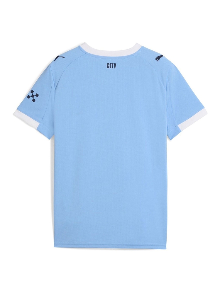 Puma Blue Manchester City 25/26 Home Boys Jersey T-Shirt - Image 5 of 5