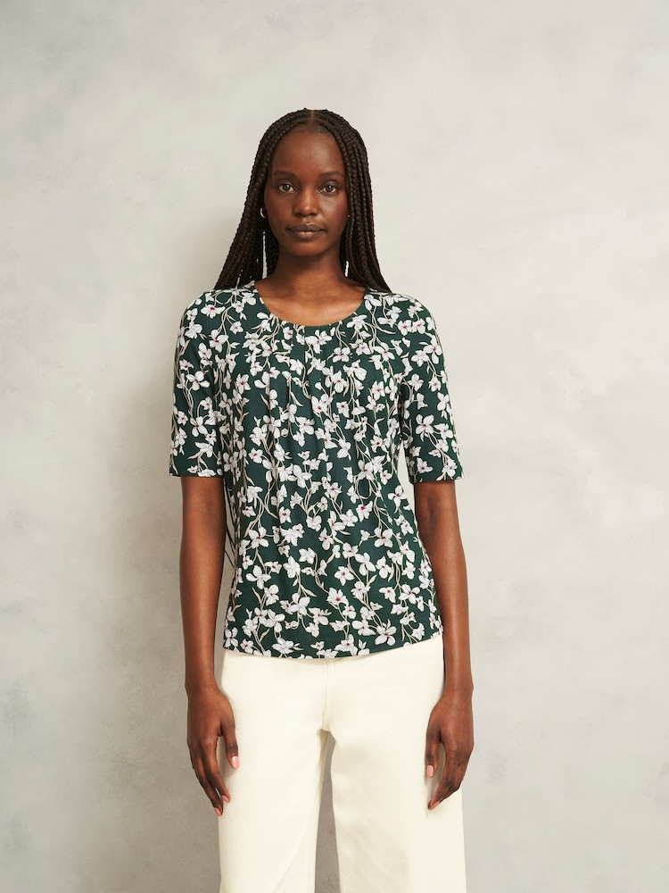 Verde - Blusa estampada Hobbs Jacqueline - Imagem 1 de 4