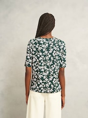 Verde - Blusa estampada Hobbs Jacqueline - Imagem 2 de 4