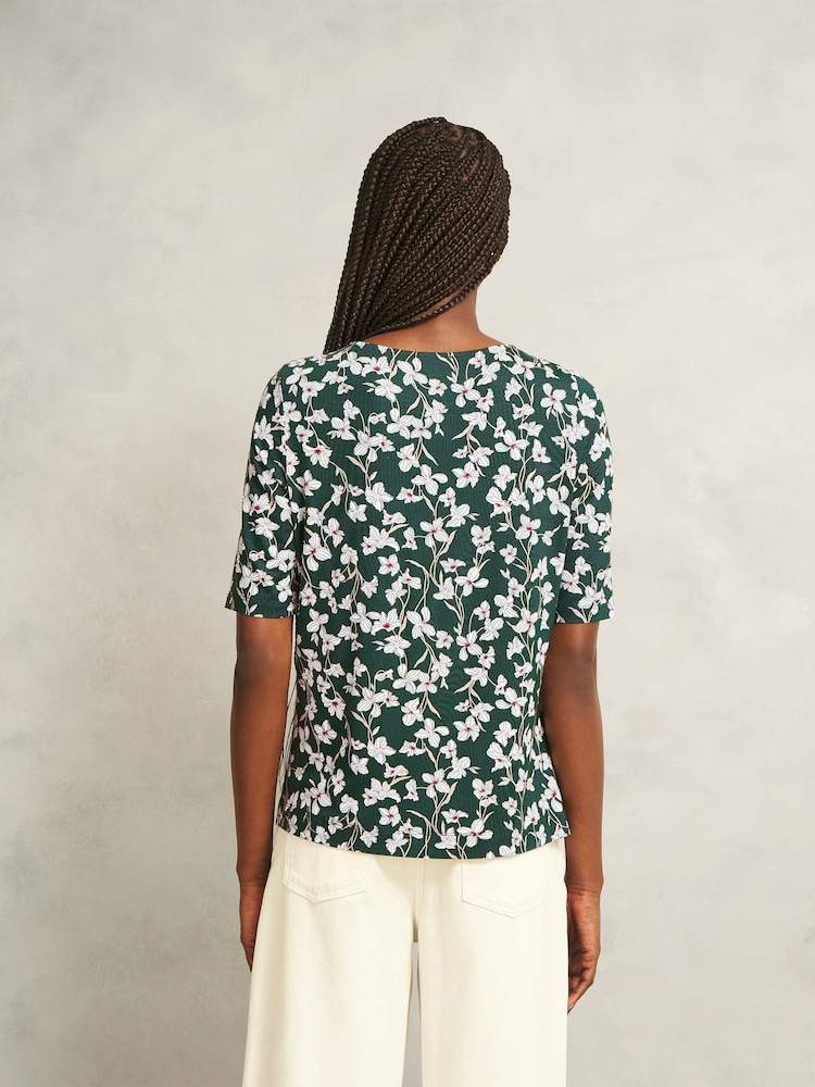 Verde - Blusa estampada Hobbs Jacqueline - Imagem 2 de 4
