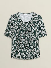 Verde - Blusa estampada Hobbs Jacqueline - Imagem 4 de 4