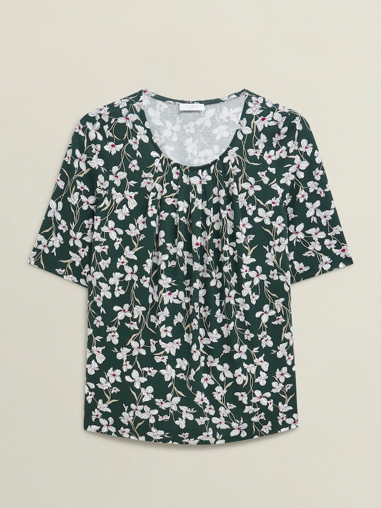 Verde - Blusa estampada Hobbs Jacqueline - Imagem 4 de 4