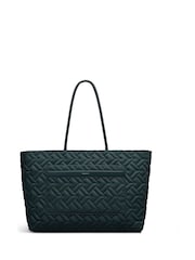Radley Large Green Holland Park Quilt Zip Top Tote Bag - Image 3 of 6