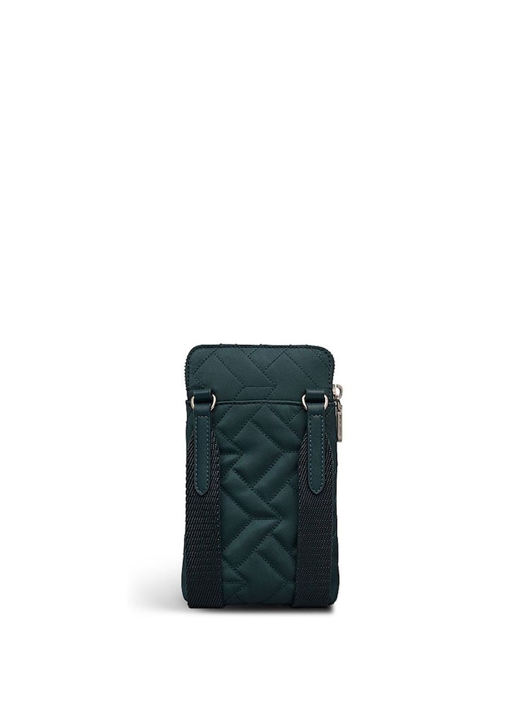 Radley Medium Green Holland Park Quilt Zip Around Phone Cross-Body Bag - Imagen 2 de 5