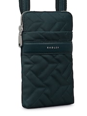 Radley Medium Green Holland Park Quilt Zip Around Phone Cross-Body Bag - Imagen 4 de 5
