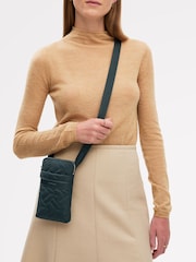 Radley Medium Green Holland Park Quilt Zip Around Phone Cross-Body Bag - Imagen 5 de 5