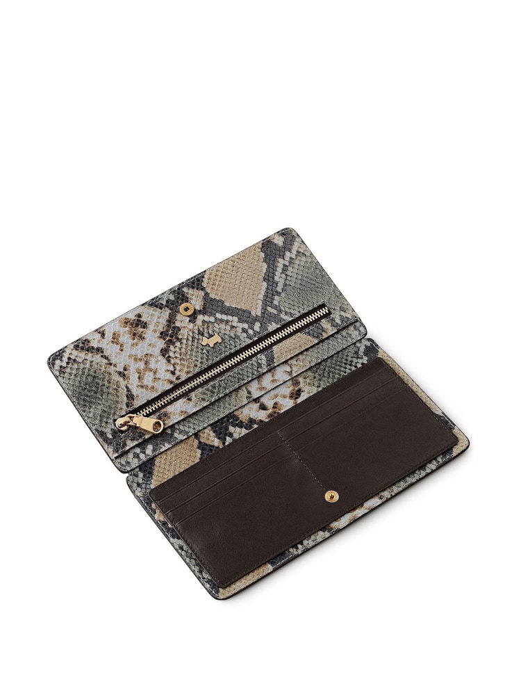 Radley Large Green Coin Street Faux Snake Bifold Purse - Image 3 of 3 Radley Large Green Coin Street Faux Snake Bifold Purse - Image 3 of 3