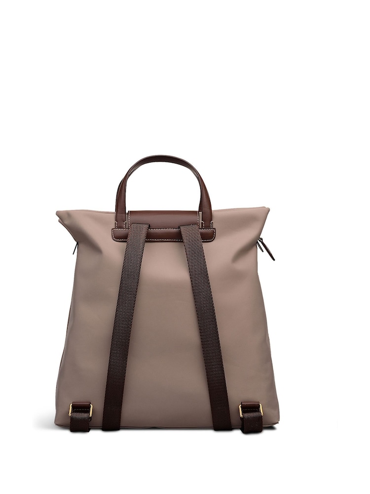Radley Medium Pocket Essentials Zip Top Brown Backpack - Image 2 of 5