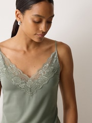 Jigsaw Blue Modal Lace V Camisole - Image 3 of 3