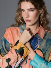 Elizabeth Power Artist Print Relaxed Long Sleeve Cotton Lightweight Shirt - Image 4 of 7