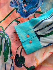 Elizabeth Power Artist Print Relaxed Long Sleeve Cotton Lightweight Shirt - Image 7 of 7