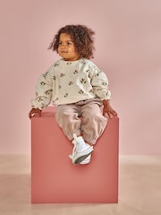 Mamas & Papas Cream Tulip Spot Print Sweatshirt - Image 1 of 6
