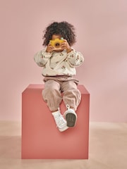 Mamas & Papas Cream Tulip Spot Print Sweatshirt - Image 2 of 6