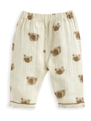Mamas & Papas Bear Woven Brown Pyjamas - Slika 4 iz 4