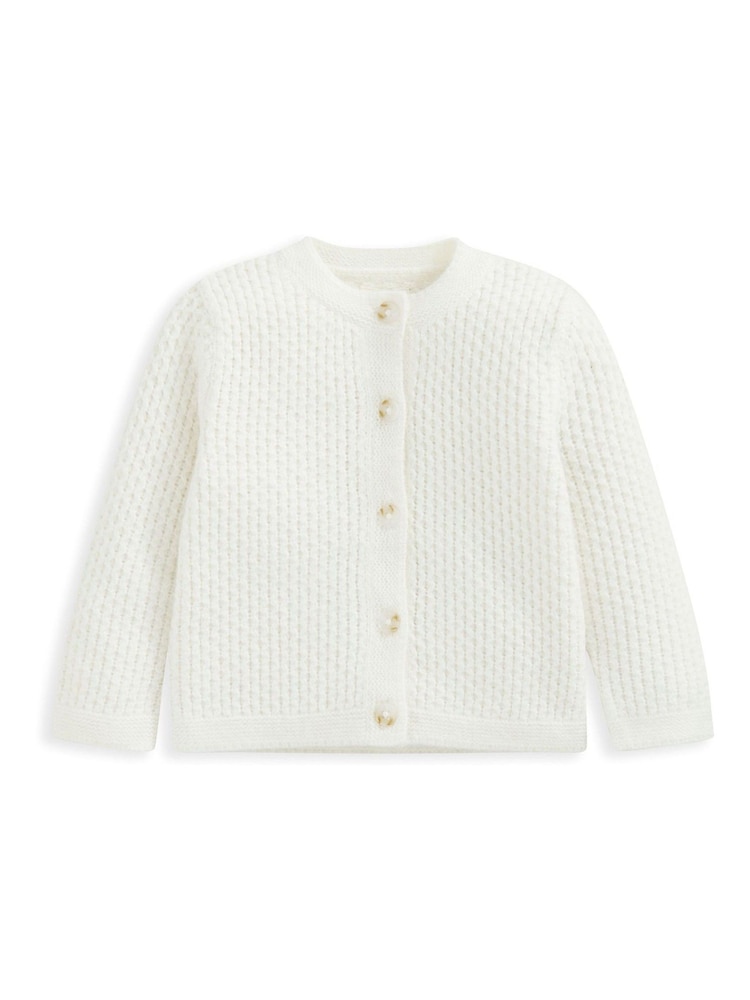 Mamas & Papas Knitted White Cardigan - Image 3 of 3 Mamas & Papas Knitted White Cardigan - Image 3 of 3