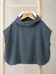 Mamas & Papas Blue Character 3D Fin Towelling Poncho - Image 1 of 3