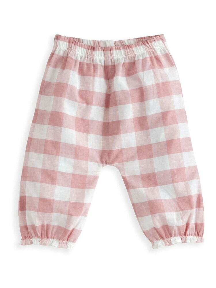 Mamas & Papas Pink Gingham Check Pyjamas - Image 4 of 4 Mamas & Papas Pink Gingham Check Pyjamas - Image 4 of 4