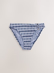 Blue High Leg Hardware Bikini Bottoms - Image 5 of 7