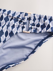 Blue High Leg Hardware Bikini Bottoms - Image 6 of 7