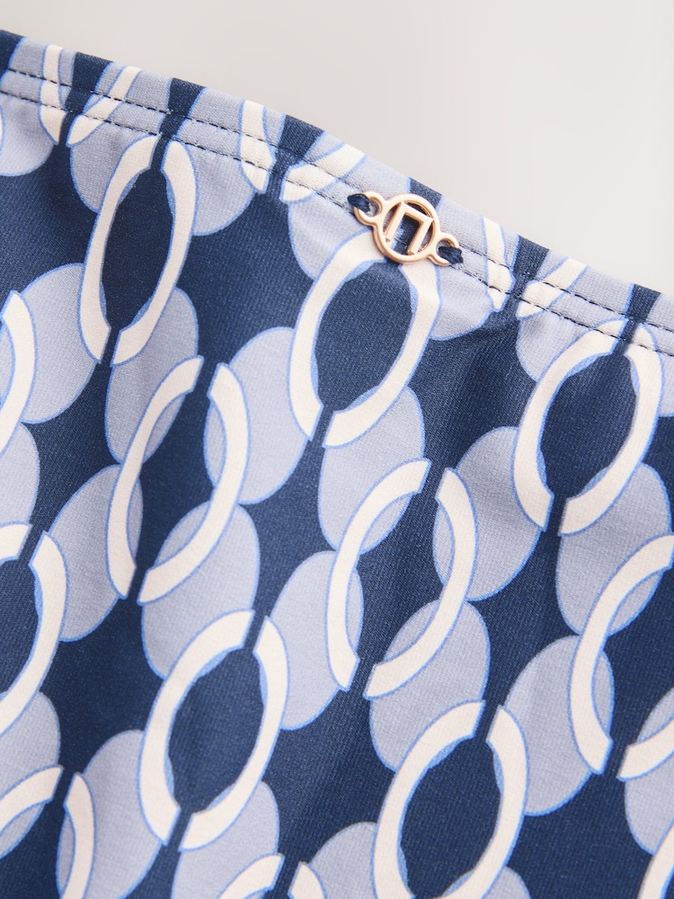 Blue High Leg Hardware Bikini Bottoms - Image 7 of 7