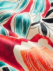 Rust Red Abstract Bordered V High Leg Bikini Bottoms - Image 8 of 8