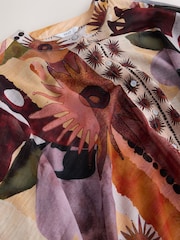 Marrakesh Scenic Printed Overhead Cover-Up Kaftan Shirt - Image 8 of 8