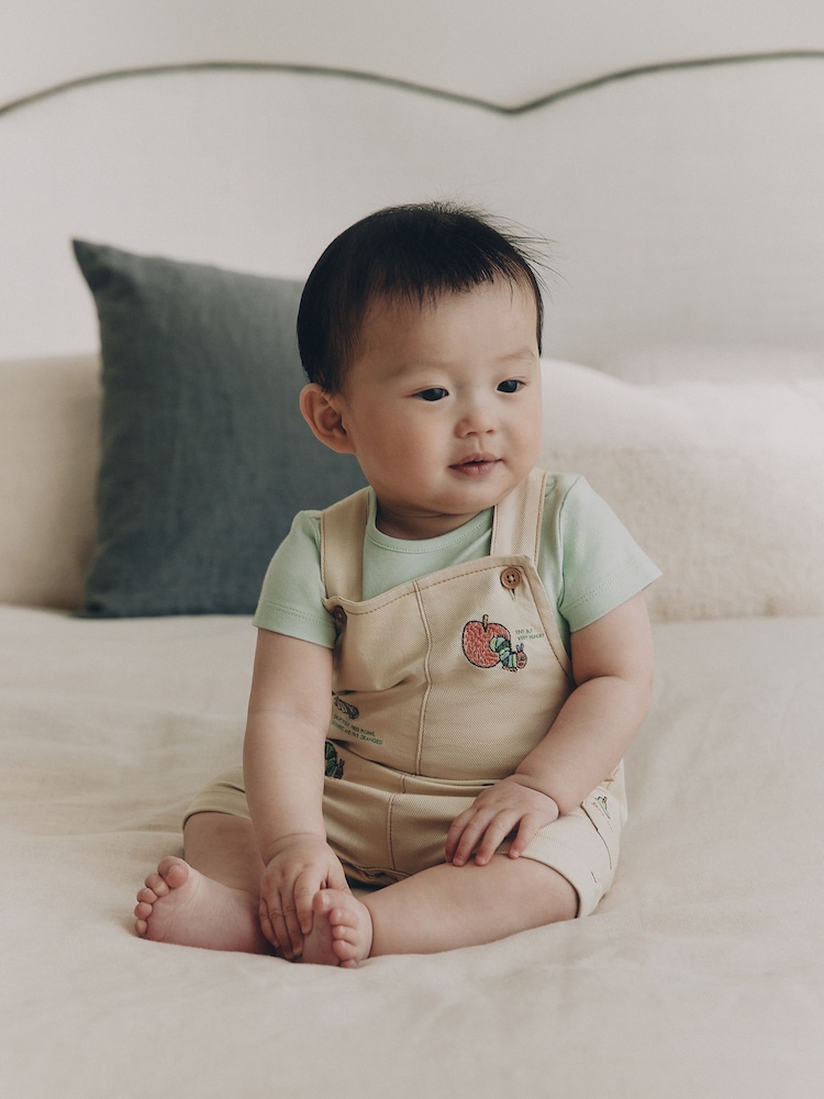 Neutro - The Very Hungry Caterpillar Dungaree and Bodysuit Baby Set (0mths-2yrs) - Imagen 1 de 14 Neutro - The Very Hungry Caterpillar Dungaree and Bodysuit Baby Set (0mths-2yrs) - Imagen 1 de 14
