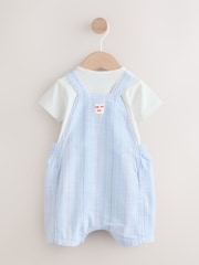 Dungi albastre nautice - Set salopetă și body Bebeluși (0ms-2yrs) - Imaginea 3 din 12