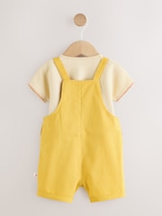 Yellow Fruit/Veg Print - Set salopetă și body Bebeluși (0ms-2yrs) - Imaginea 3 din 10